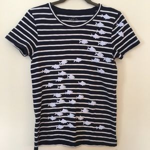 J Crew Factory Fishy collector T-shirt